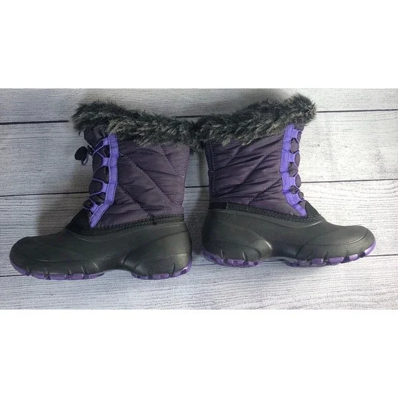 Kamik Size 2 Purple Winter Snow Boot - Picture 4 of 9